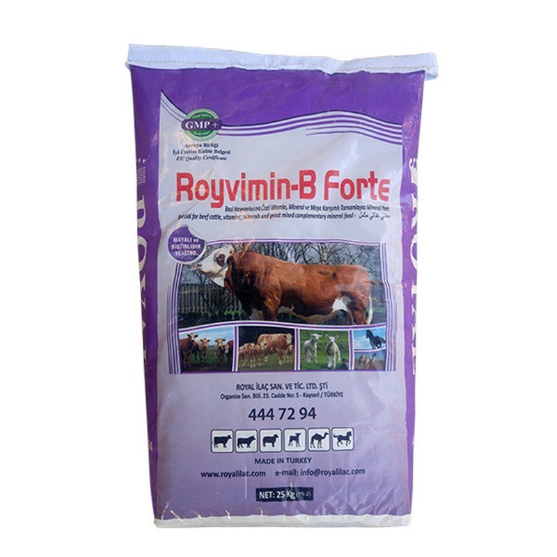 Royalilaç%20Royvimin%20B%20Forte%2025%20Kg%20(%20Torba%20)%20Mayalı%20ve%20Biotinli%20Yem%20Katkıları