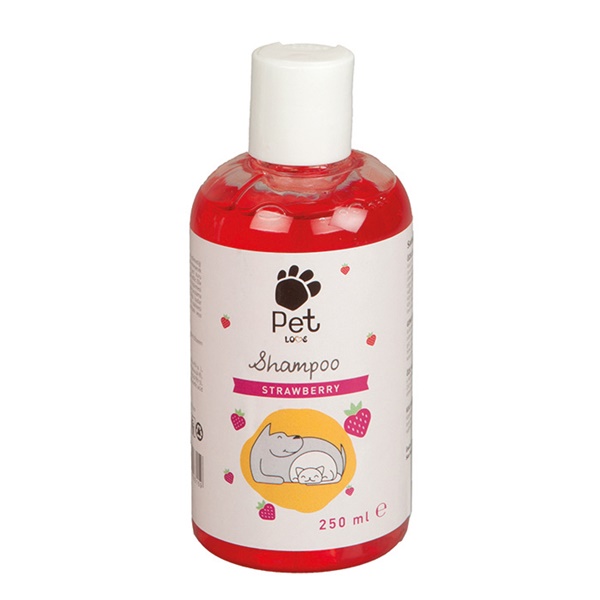 Strawberry%20Çilek%20Aromalı%20Kedi%20ve%20Köpek%20Şampuanı%20250%20ml%20Kırmızı