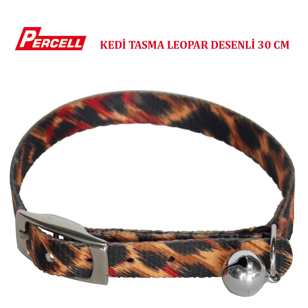 Percell%20Kedi%20Tasma%20Leopar%20Desenli%2030%20Cm