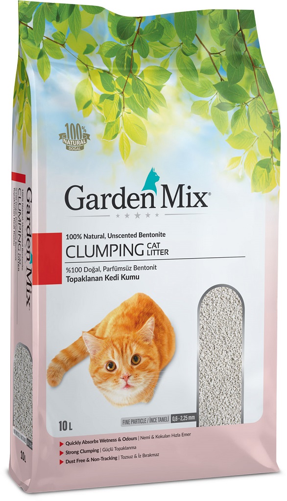 Gardenmix%20Bentonit%20Parfümsüz%20İnce%20Taneli%20Kedi%20Kumu%2010%20Lt