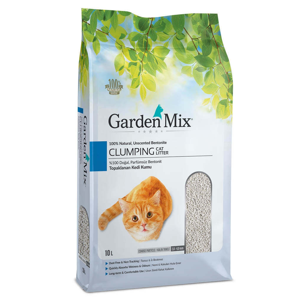 Gardenmix%20Kalın%20Taneli%20Parfümsüz%20Bentonit%20Kedi%20Kumu%2010%20Lt