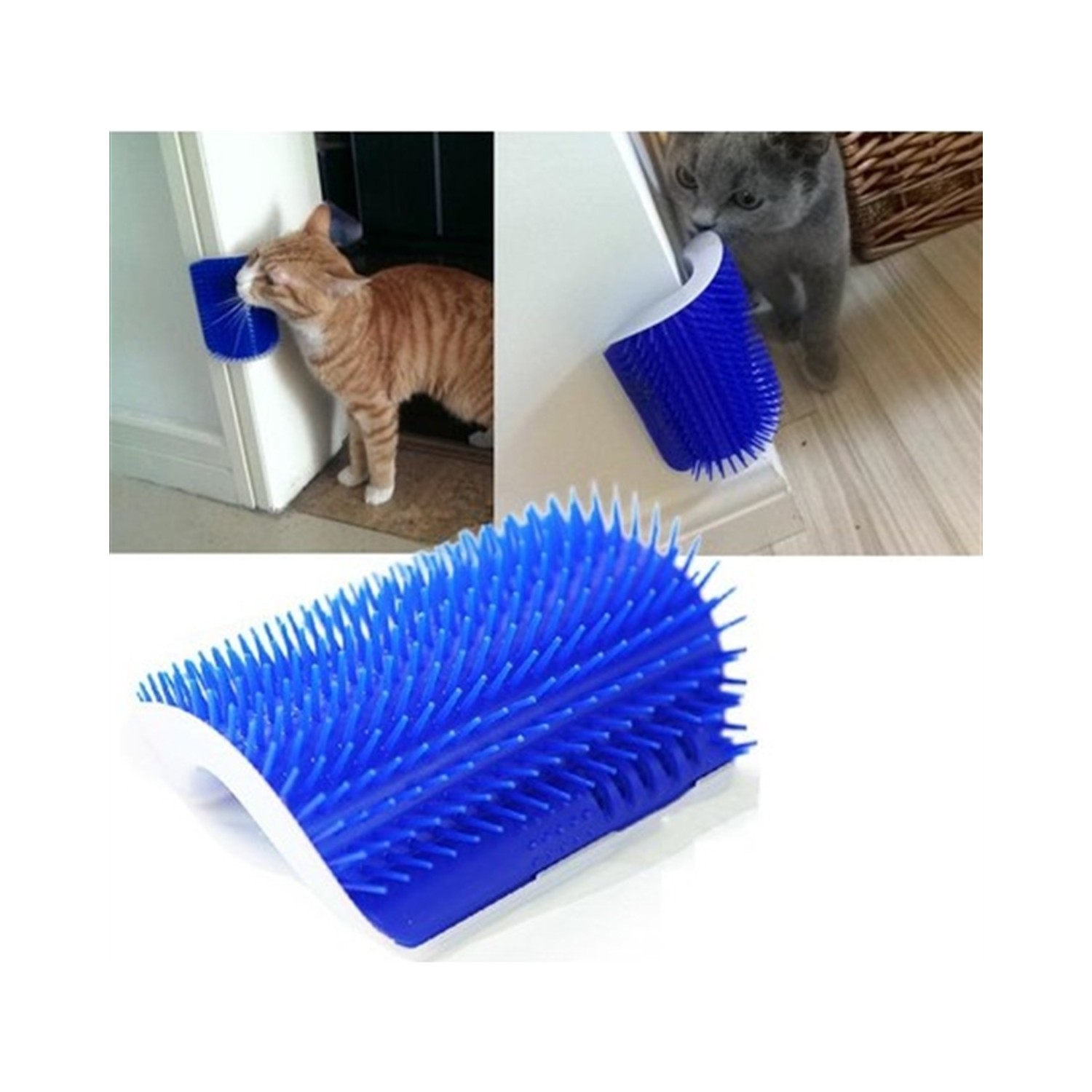 Self%20Groomer%20Kedi%20Otlu%20Kedi%20Duvara%20ve%20Masaya%20Monte%20Kedi%20Fırçası%20Mavi