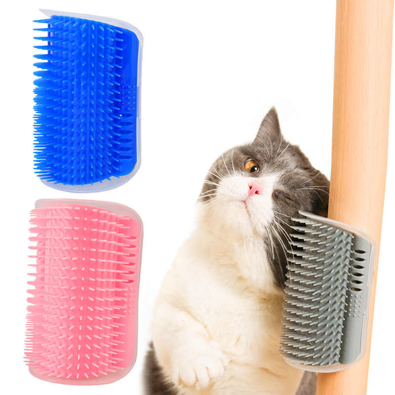 Self%20Groomer%20Kedi%20Otlu%20Kedi%20Duvara%20ve%20Masaya%20Monte%20Kedi%20Fırçası%20Mavi