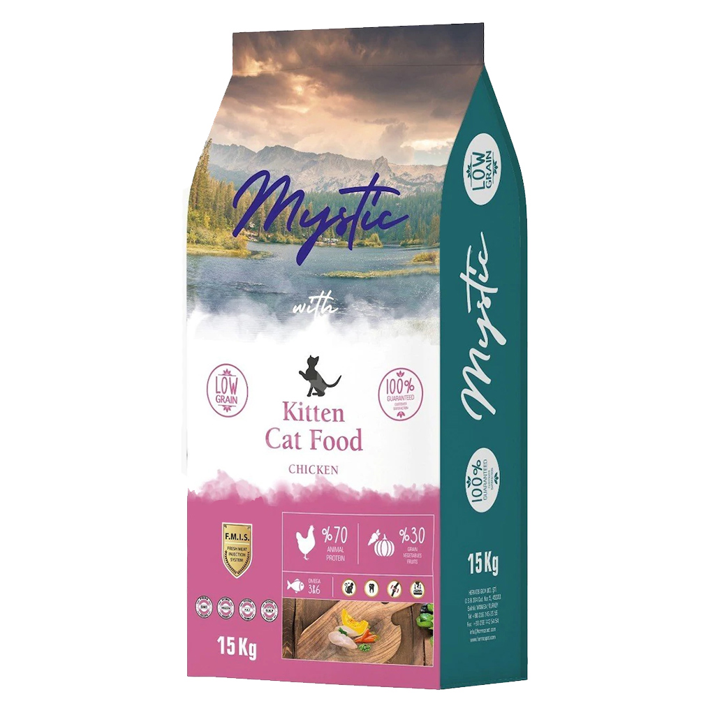 Mystic%20Az%20Tahıllı%20Yavru%20Kedi%20Maması%20Tavuklu%2015%20Kg