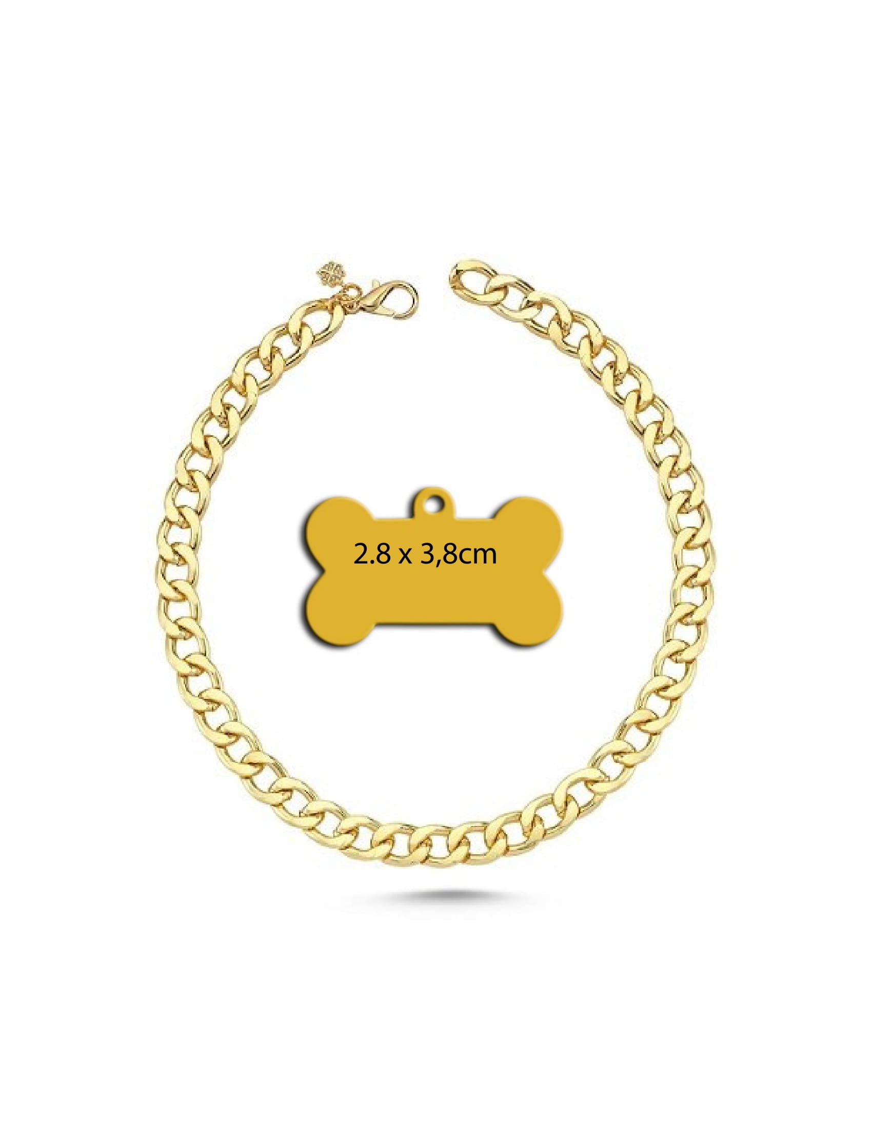 Thepassage%20Kedi%20Köpek%20Kolyesi%20-%20Gold-45%20cm%20+Kemik%20ŞeklindeKünye(küçük%20ve%20orta%20ırk%20köpeklere%20uygun)