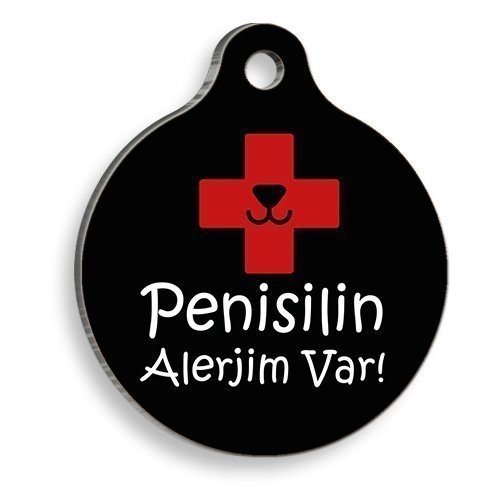 Penisilin%20Alerjim%20Var%20Yuvarlak%20Kedi%20ve%20Köpek%20Künyesi