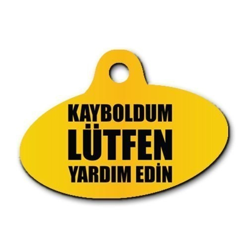 Kayboldum%20Lütfen%20Yardım%20Edin%20Desenli%20Elips%20Kedi%20Köpek%20Künyesi