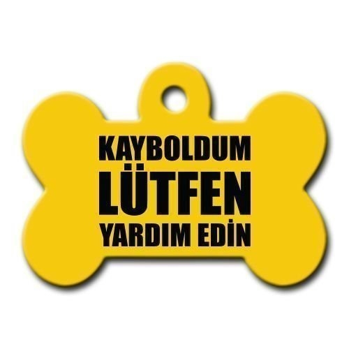 Kayboldum%20Lütfen%20Yardım%20Edin%20Kemik%20Köpek%20Künyesi