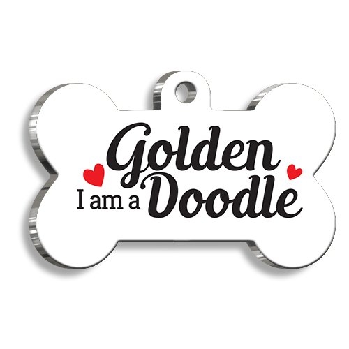 Goldendoodle%20Beyaz%20Kemik%20Şekilli%20Köpek%20Künyesi