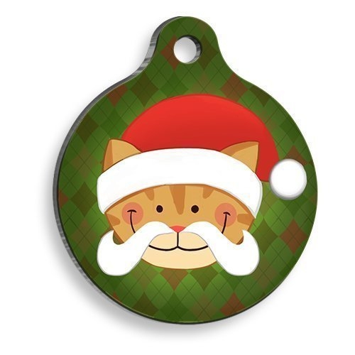 Christmas%20Serisi%20Santa%20Cat%20Yuvarlak%20Kedi%20Künyesi