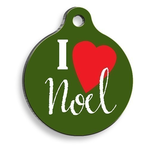 Christmas%20Serisi%20Green%20I%20Love%20Noel%20Yuvarlak%20Kedi%20ve%20Köpek%20Künyesi