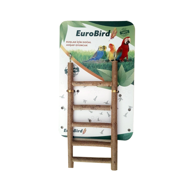 EuroBird%20Doğal%20Ahşap%20Kuş%20Oyuncağı%20Merdiven%205%20Basamak