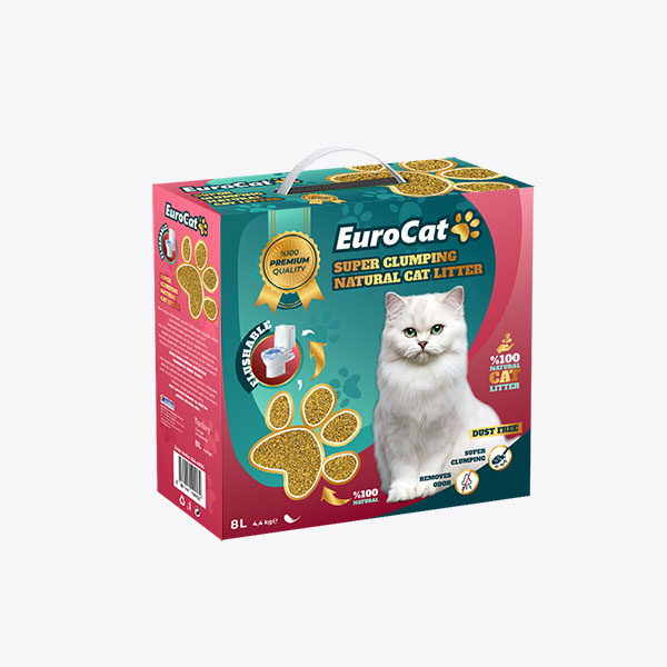 EuroCat%20Topaklanan%20Doğal%20Kedi%20Kumu%208%20Lt.