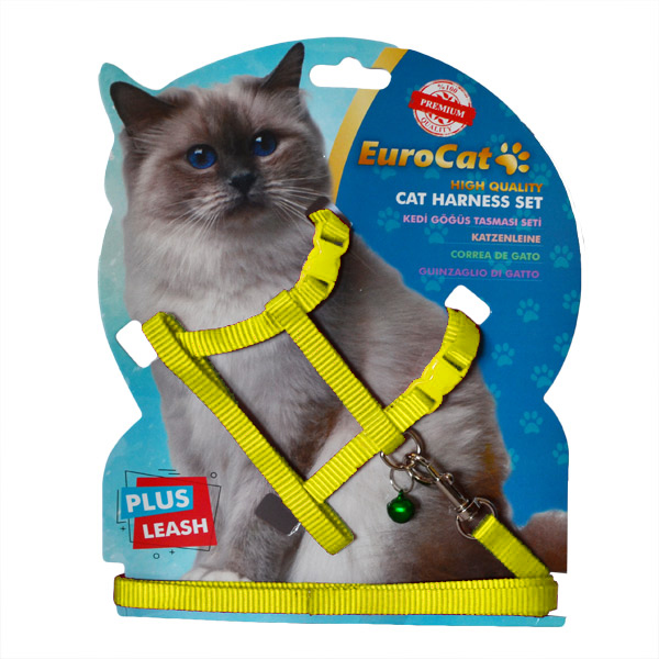 EuroCat%20Kedi%20Göğüs%20Tasması%20Sarı