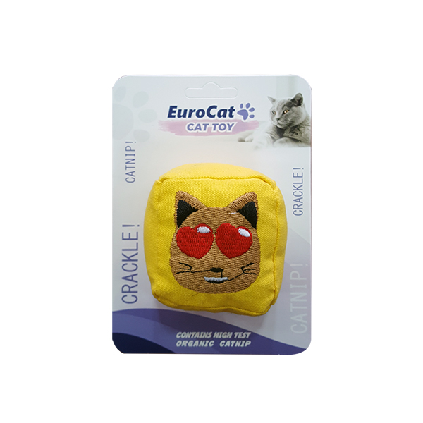 EuroCat%20Kedi%20Oyuncağı%20Kedi%20Suratlı%20Küp%206%20cm