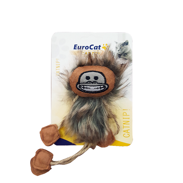 EuroCat%20Kedi%20Oyuncağı%20Püsküllü%20Maymun%2019%20cm