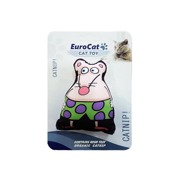 EuroCat%20Kedi%20Oyuncağı%20Süper%20Fare%20Beyaz%209,5%20cm