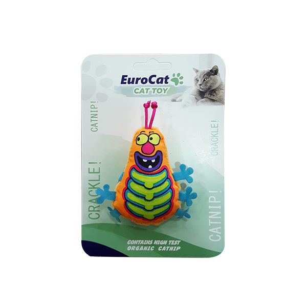 EuroCat%20Kedi%20Oyuncağı%20Turuncu%20Tırtıl%209,5%20cm