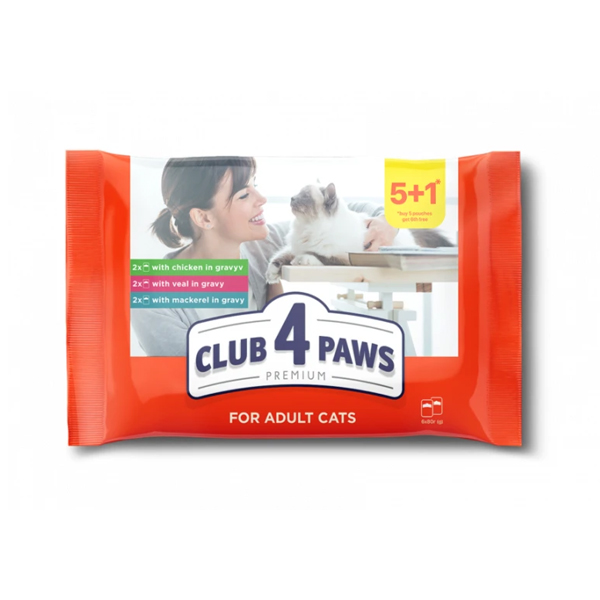 Club4Paws%20Kedi%20Pouch%20Set%205+1%20Dana-Tavuk-Uskumru