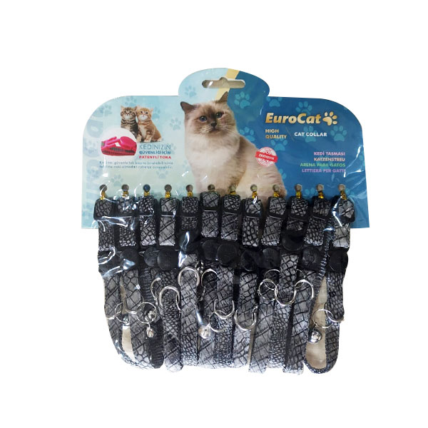 EuroCat%20Kedi%20Boy.%20Tas.%20Deri%20Des.10mm28cm%2012Li%20Gri