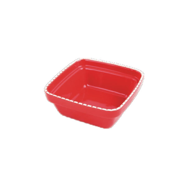 Pawise%20Dog%20Square%20Ceramic%20Bowl%20550%20Ml%20-Red