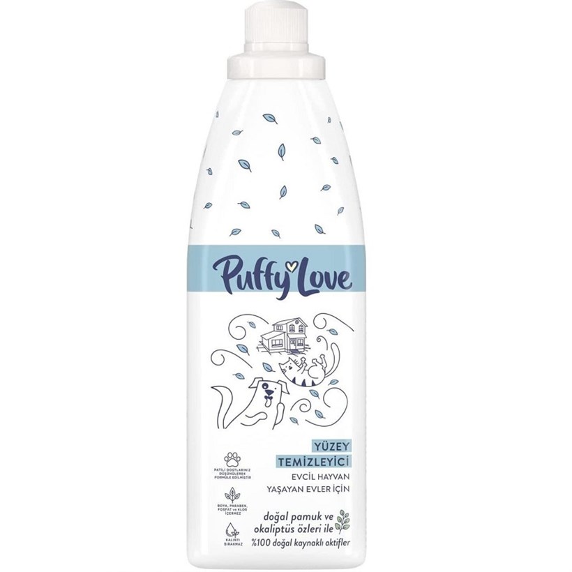 Puffy%20Love%20Beyaz%20Çiçek%20Kokulu%20Yüzey%20Temizleyici%20960%20Ml