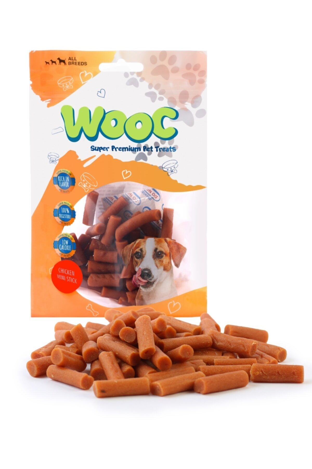 Wooc%20Tavuklu%20Mini%20Stick%20Köpek%20Ödülü%2080gr