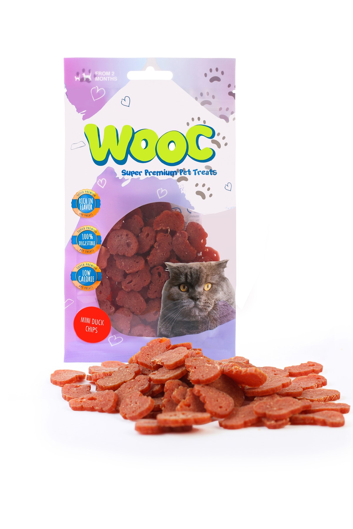 Wooc%20Cat%20Ördek%20Cips%20Kedi%20Ödül%20Maması%2040%20gr