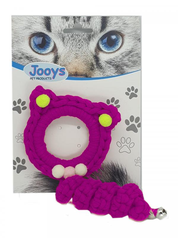 Markapet%20Jooys%20Zilli%20Kedi%20Örgü%20İpi%2015%20cm%20Pembe