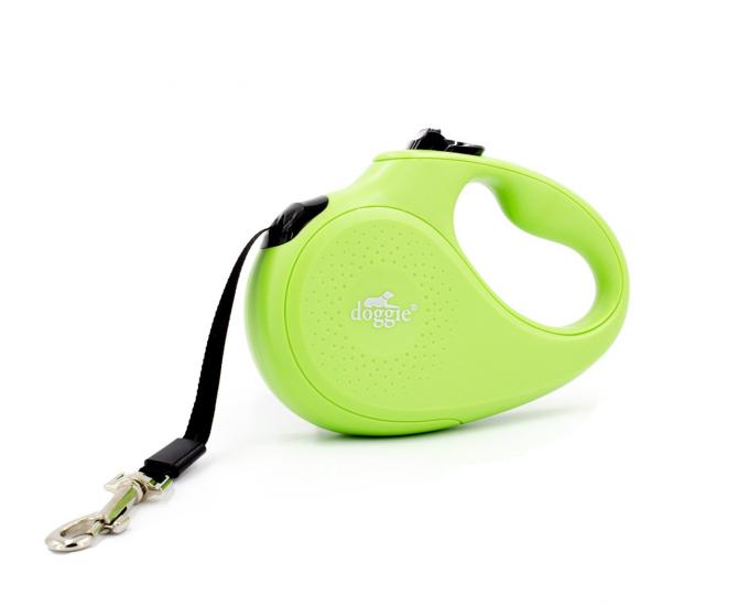 Doggie Master Serisi Otomatik Uzatma Tasması M-25kg-5mt - Green