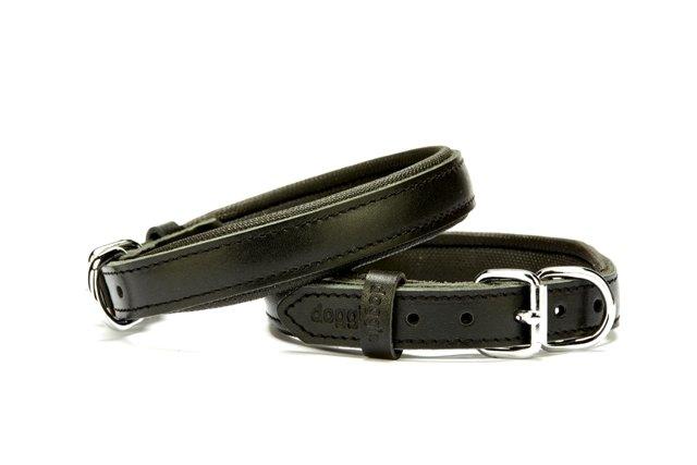 Konforlu Gerçek Deriden El Yapımı Köpek Boyun Tasması 2x35-40cm - Black