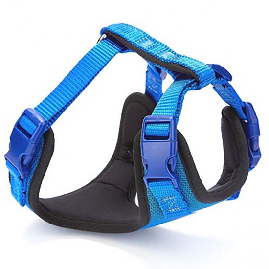 Doggie Havalı Dokumadan El Yapımı Köpek Göğüs Tasması XS-1,5x35-45cm - Royal Blue