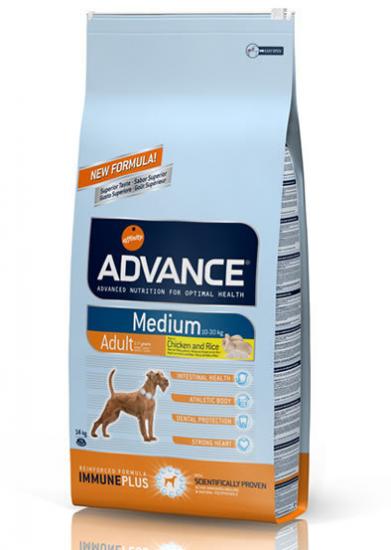 Advance Medium Adult Yetişkin Tavuklu Köpek Maması 14 Kg