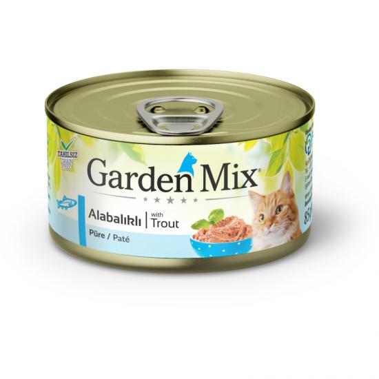 Gardenmix Kıyılmış Alabalıklı Tahılsız Konserve Kedi Maması 85g