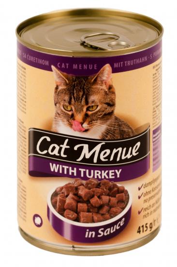 Cat menue Hindili Kedi Konservesi 415 Gr (10 Adet)