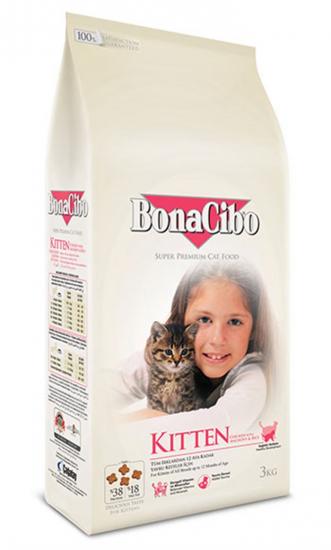 BonaCibo Kitten Tavuklu Yavru Kedi Maması 1,5 kg x 10 Adet