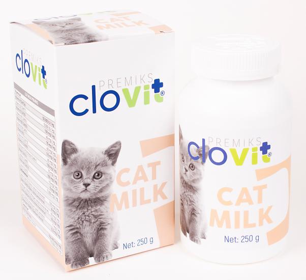 Clovit Cat Milk yavru kedi için taurin içeren besleyici süt tozu