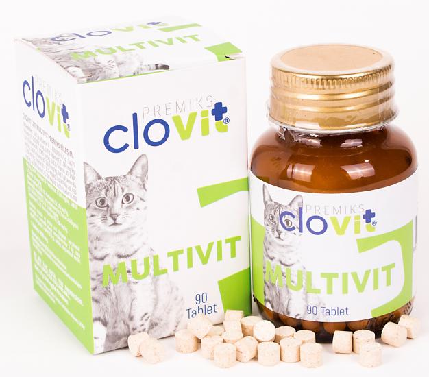 Clovit Multivit kediler için multivitamin ve amino asit takviyesi