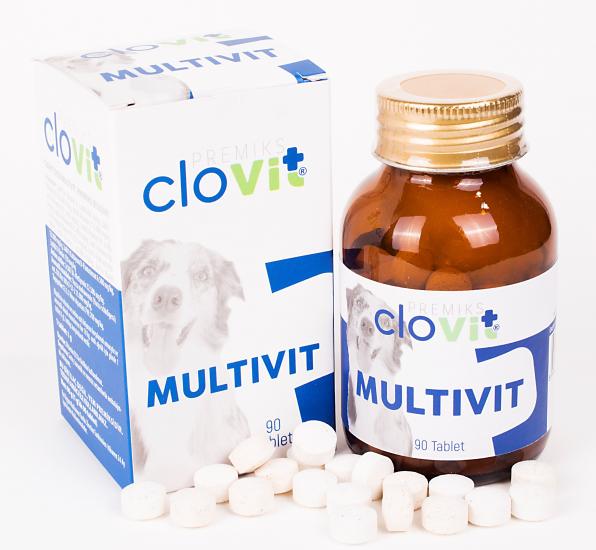 Clovit Dog Multivit tüm köpekler için multivitamin ve aminoasit