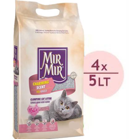 Mırmır Topaklanan İnce Kedi Kumu 4 x 5 lt