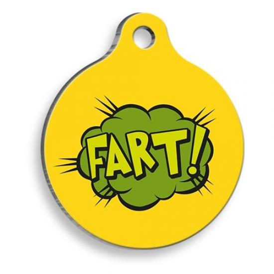 FART! Yuvarlak Şekilli Kedi ve Köpek Künyesi