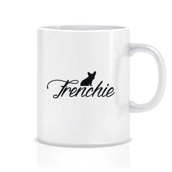 Frenchie Yazılı Tasarım Kupa