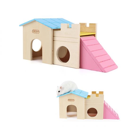 Carno Merdivenli Ahşap Hamster Evi 25 cm No 515