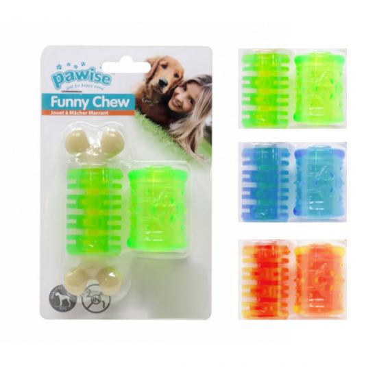 Pawise Funy Chew 2 in 1-M Lastik Köpek Oyuncağı