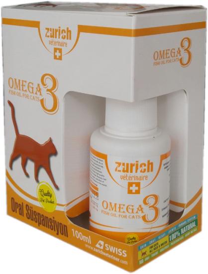 Zurich Cat Omega-3 Balık Yağı Tüy Döküm Önleyici/Tüy Sağlığı 100ml